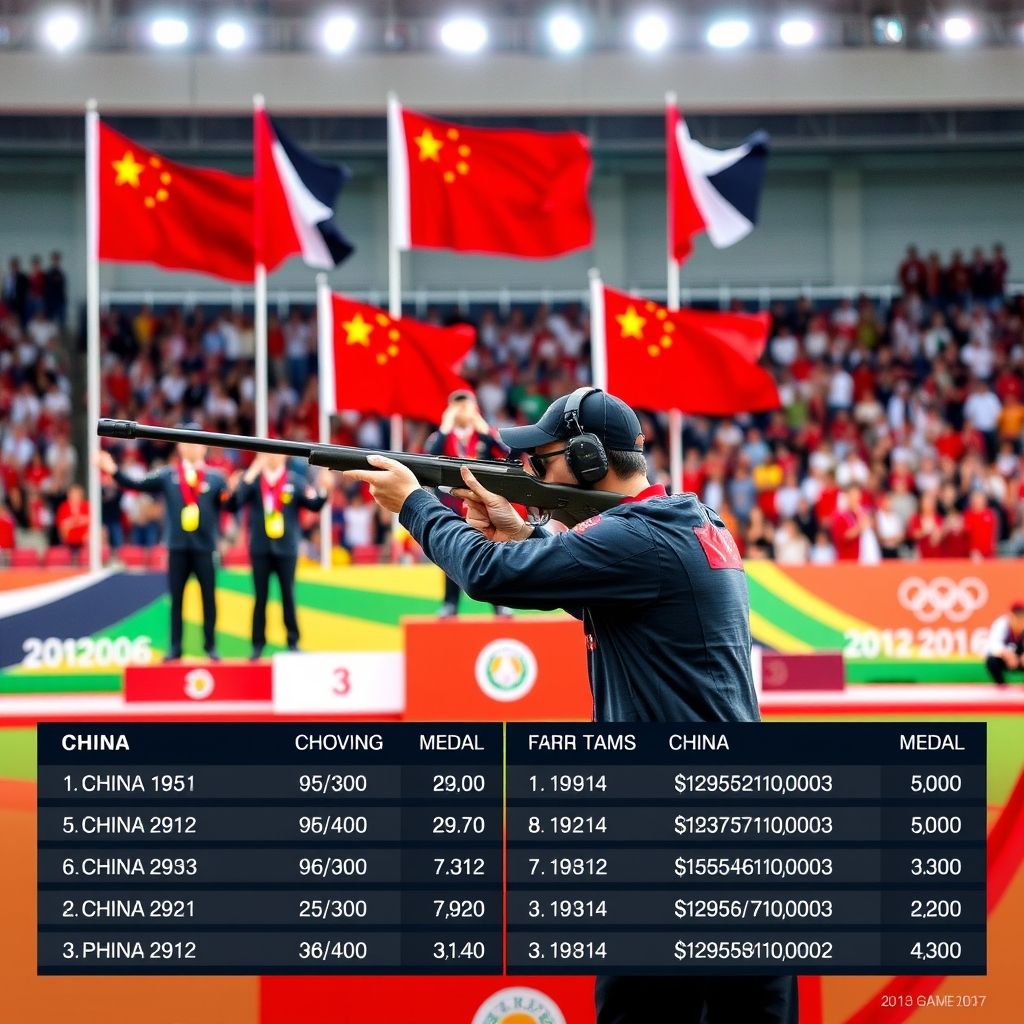 九游娱乐app-中国队包揽射击项目四枚金牌，亚运会奖牌榜排名第二